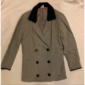 Vintage 80s grey blazer